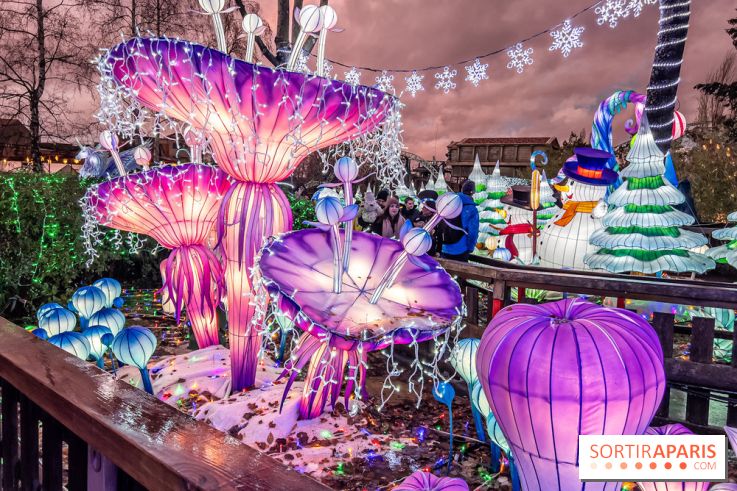 Noël au Parc Astérix 2023, sentier de lumières et patinoire
