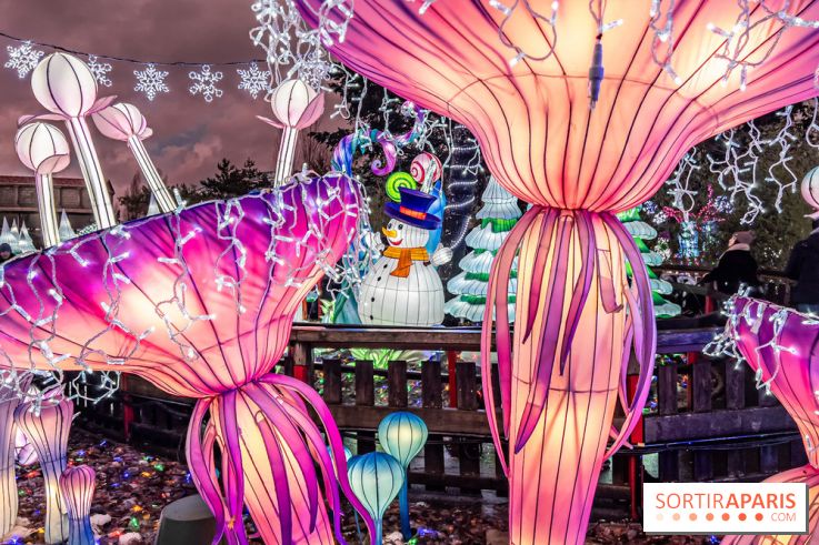 Noël au Parc Astérix 2023, sentier de lumières et patinoire