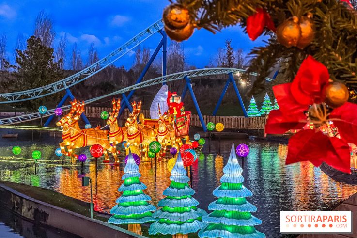 Noël au Parc Astérix 2023, sentier de lumières et patinoire - IMG 5081