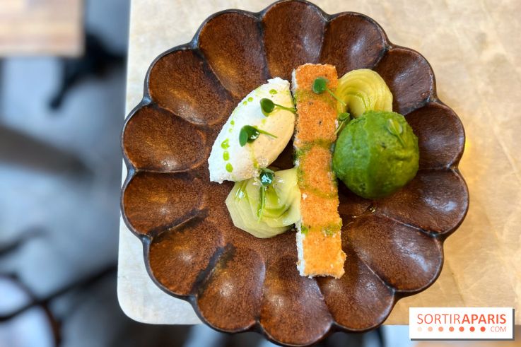 Le Boréal - Dacquoise coco, sorbet coriandre