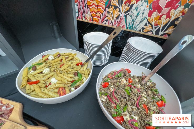 Brunch de la Maison Marques à Asnières sur Seine - Salades pâtes et lentilles