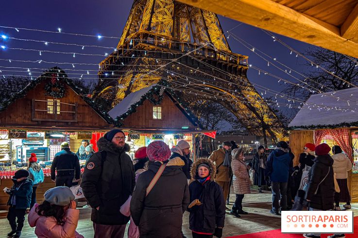 Marché de Noël 2023 au pied de la tour Eiffel - Quai Jacques Chirac