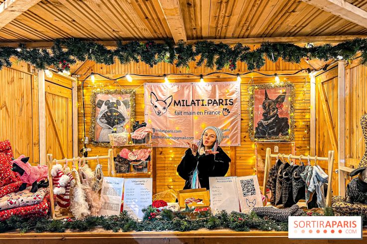 Marché de Noël 2023 au pied de la tour Eiffel - Quai Jacques Chirac