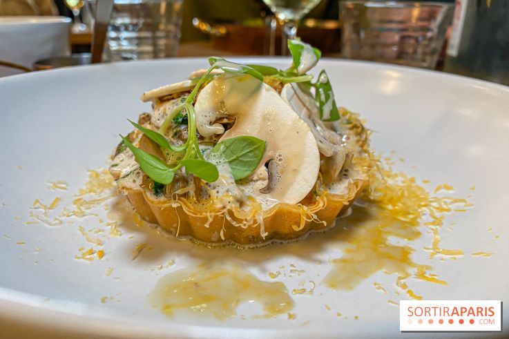 Café César restaurant bistronomique Clichy tarte champignons