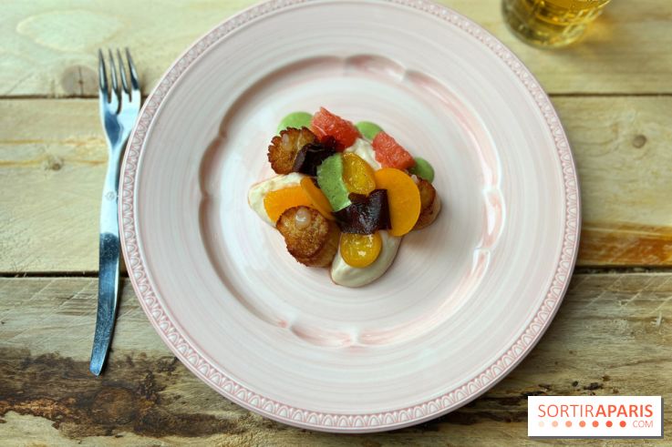 La Datcha - Saint-Jacques, chou fleur, pomelos