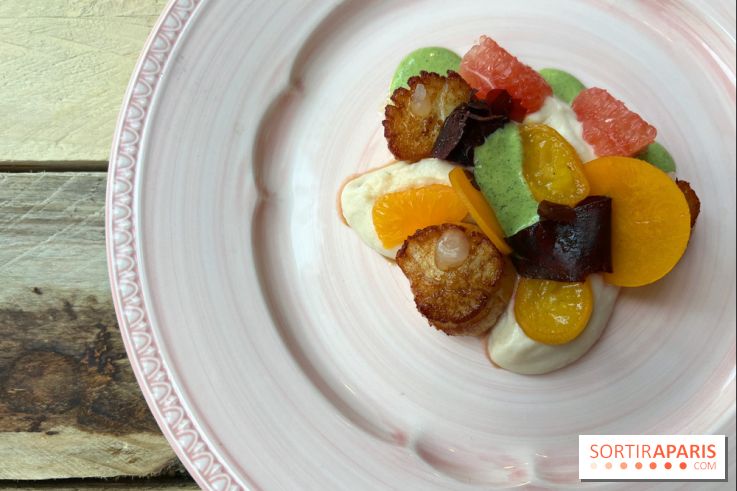 La Datcha - Saint-Jacques, chou fleur, pomelos