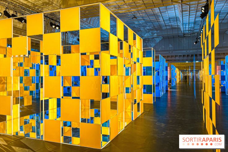 Aux Beaux Carrés, l'exposition de Daniel Buren au Bon Marché Rive Gauche