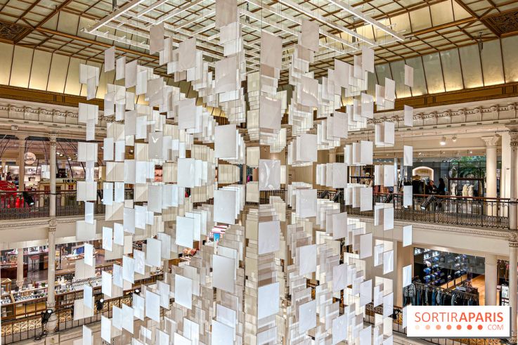 Aux Beaux Carrés, l'exposition de Daniel Buren au Bon Marché Rive Gauche