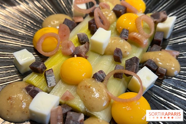 L'Evadé - Poireaux, jaune d'oeuf, cecina, moutarde