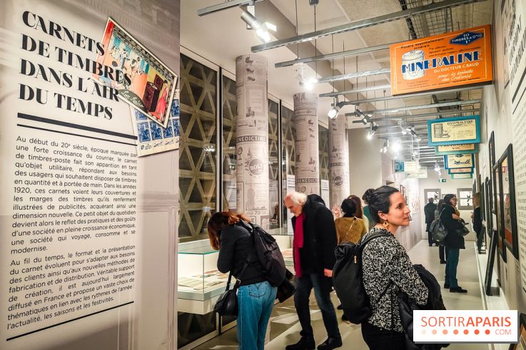 Carnets de timbres dans l'air du temps, l'exposition originale du musée de la Poste - nos photos - IMG20240130184458