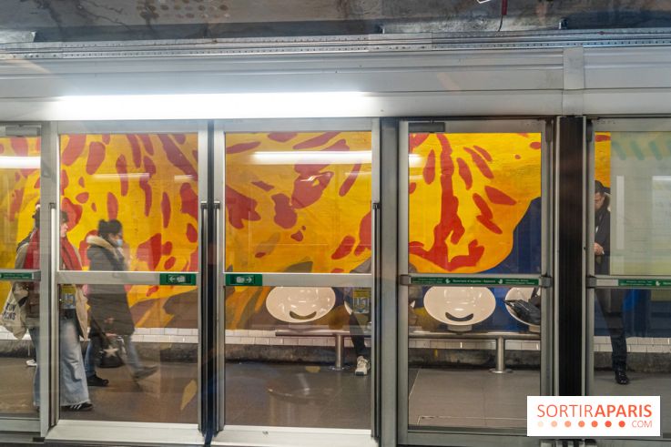 La station de Métro Châtelet re-décoré par des street-artistes -  A7C4419