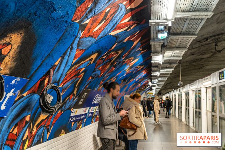 La station de Métro Châtelet re-décoré par des street-artistes -  A7C4414