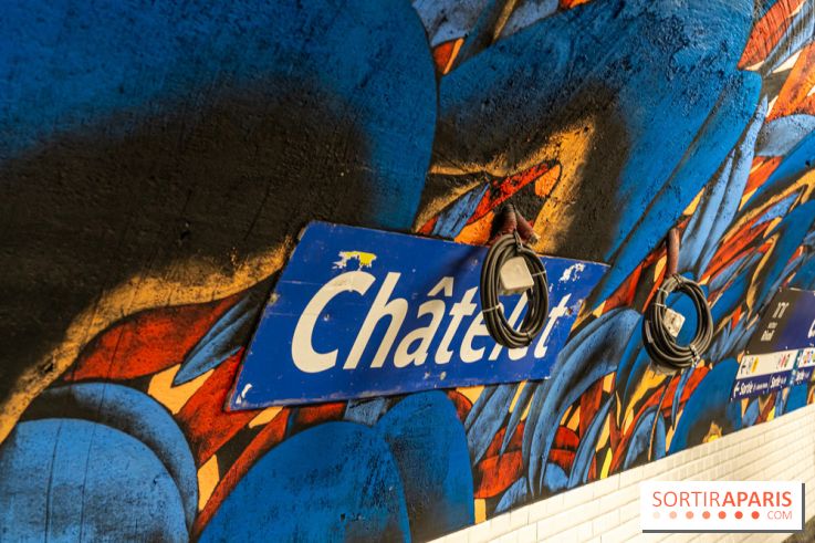 La station de Métro Châtelet re-décoré par des street-artistes