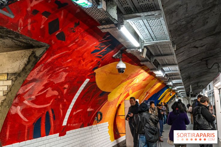 La station de Métro Châtelet re-décoré par des street-artistes