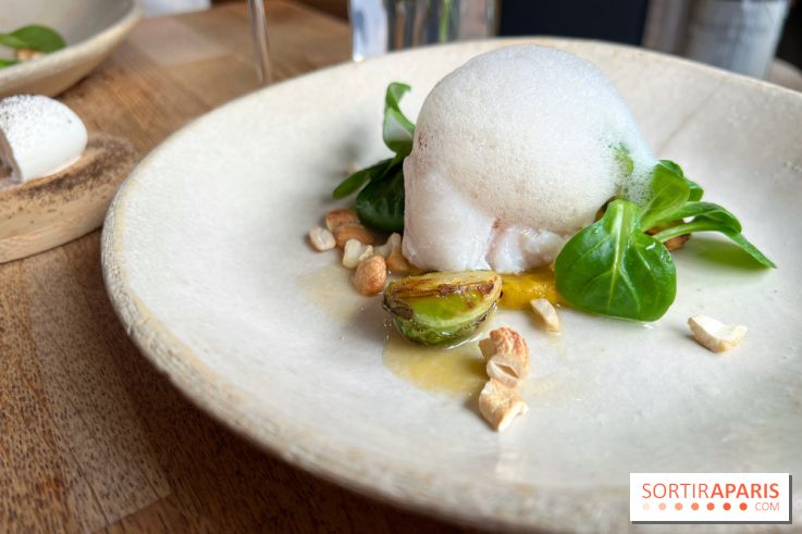 Korus - Cabillaud, choux de Bruxelles, verveine