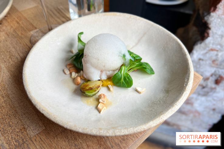 Korus - Cabillaud, choux de Bruxelles, verveine