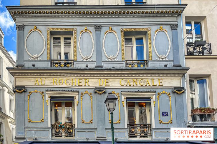 Au Rocher de Cancale, le restaurant historique à la façade bleue rue Montorgueil