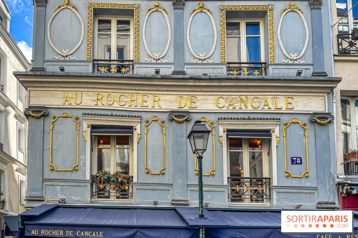 Au Rocher de Cancale, le restaurant historique à la façade bleue rue Montorgueil