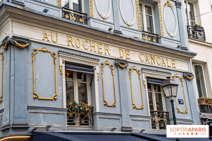 Au Rocher de Cancale, le restaurant historique à la façade bleue rue Montorgueil -  A7C8742