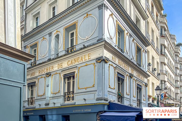 Au Rocher de Cancale, le restaurant historique à la façade bleue rue Montorgueil