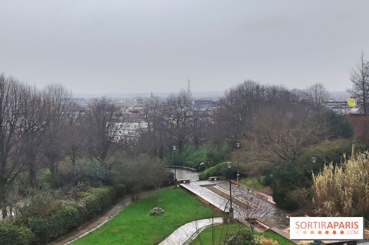 Visuel Paris 20e - parc de Belleville hiver