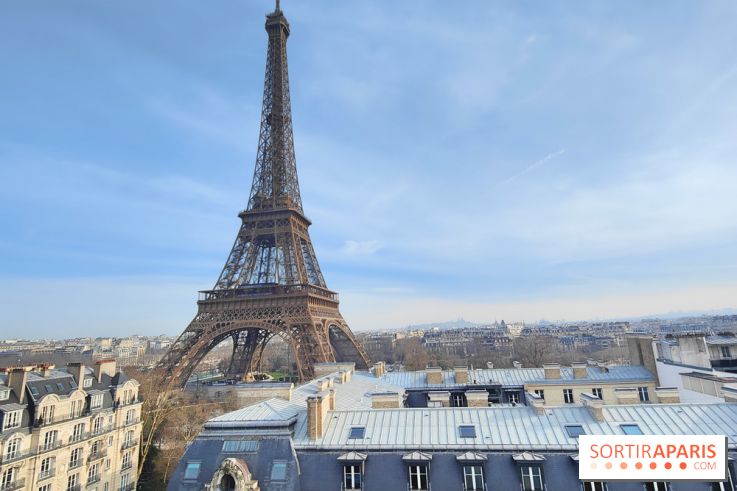 Visuel Paris 15e - Tour Eiffel hiver toits paris
