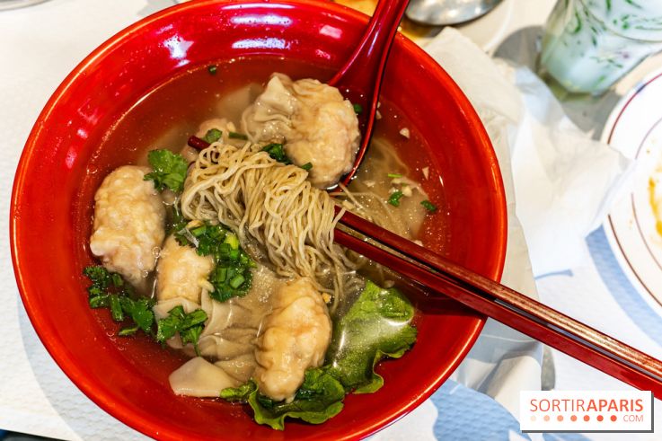 New Hao Khoan, le restaurant chinois et vietnamien, valeur sûre du 13e - soupe de nouilles et raviolis de crevettes