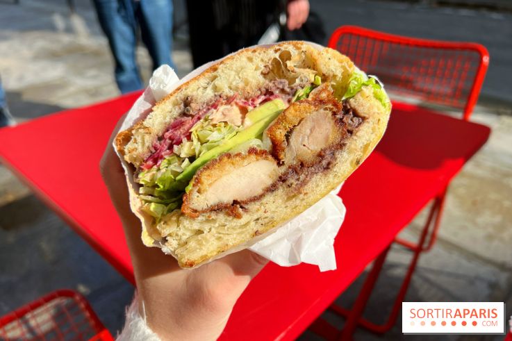 Kiss - Sandwich poulet frit, avocat, focaccia