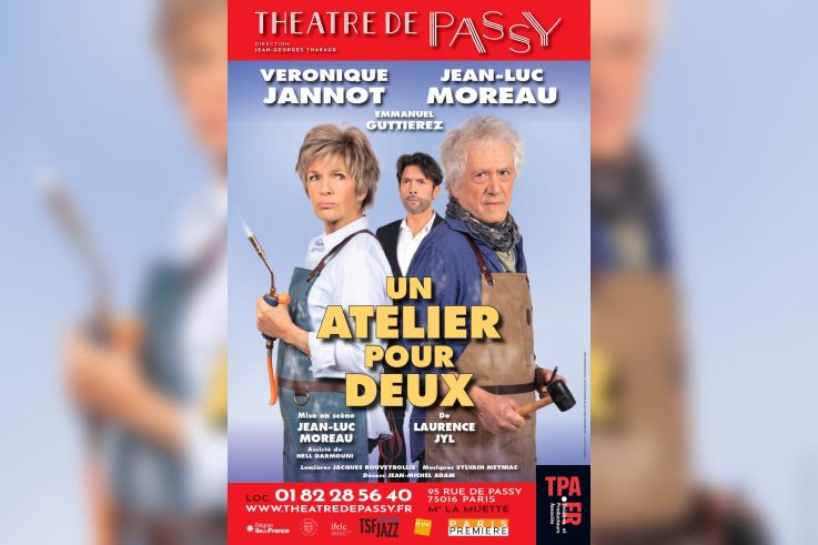 Un Atelier pour deux au Théâtre de Passy, avec Véronique Jannot et Jean-Luc Moreau 