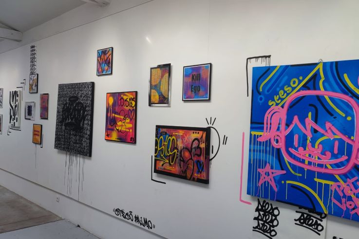 EXPO MANI IN ALTO - MANI IN ALTO: Nello Petrucci, Softwix et Steso Primo à la GALERIE AMARRAGE, au CŒUR DES PUCES DE SAINT OUEN   1031997