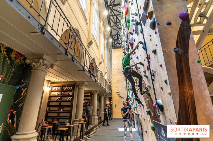 Climbing District Saint-Lazare, la salle d'escalade et espace coworking cachée dans une chapelle -  A7C8009