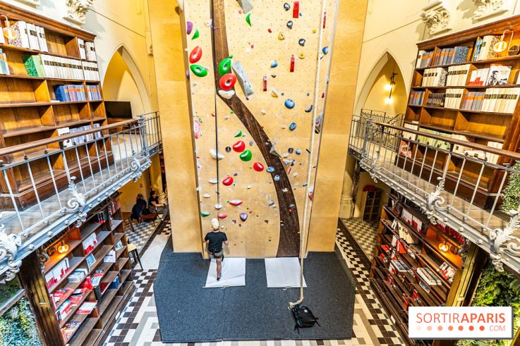 Climbing District Saint-Lazare, la salle d'escalade et espace coworking cachée dans une chapelle -  A7C8027