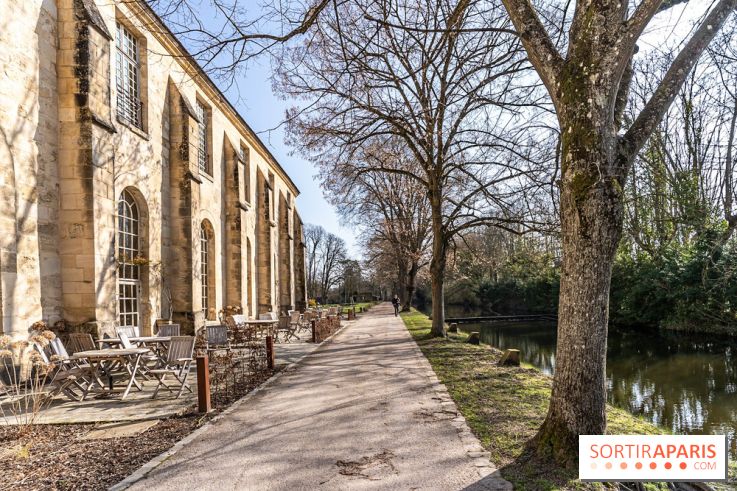 L'Abbaye de Royaumont - les photos -  Pignon ouest du bâtiment des latrines - terrasse