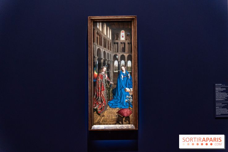 Exposition Revoir Van Eyck, La Vierge du chancelier Rolin au Musée du Louvre - L'Annonciation