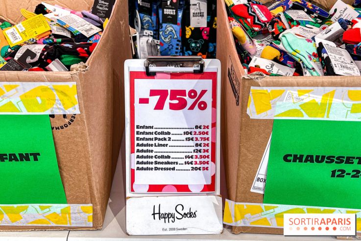 Destockage de chaussettes Happy Socks, adultes et enfants, à Paris - image00015