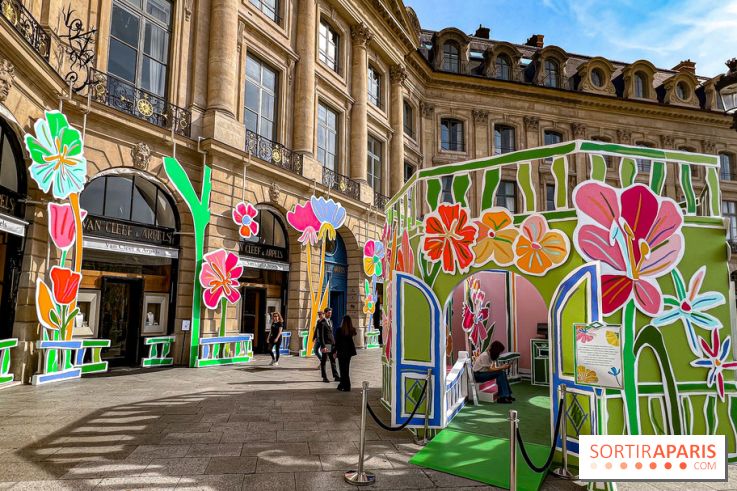 Van Cleef & Arpels pop up photocall Place Vendôme
