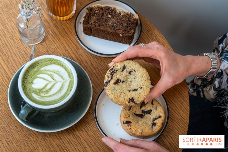 Trombone Coffee Shop Paris 20e -  cookie zaatar - cookie chocolat