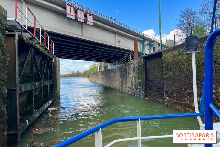 Croisière olympique sur l'île Saint-Denis - écluse de la briche