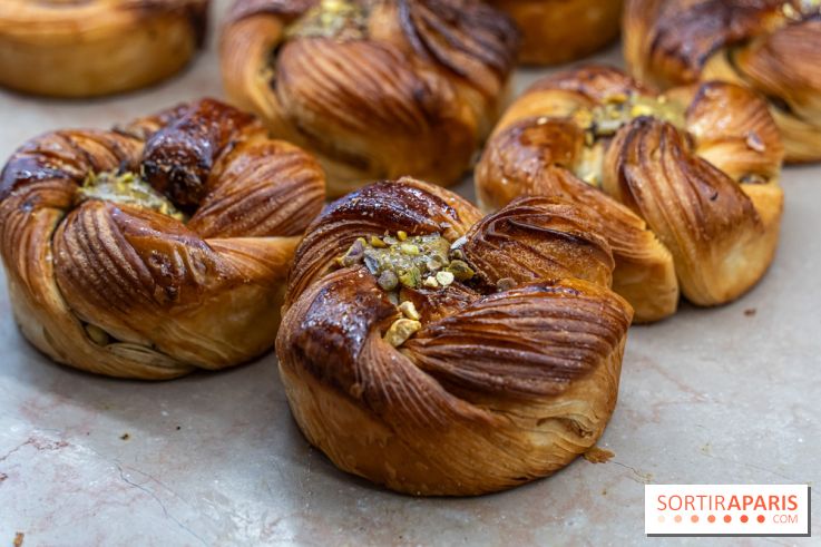 Éveil Boulangerie aux farines anciennes Paris 17e - brioche pistache