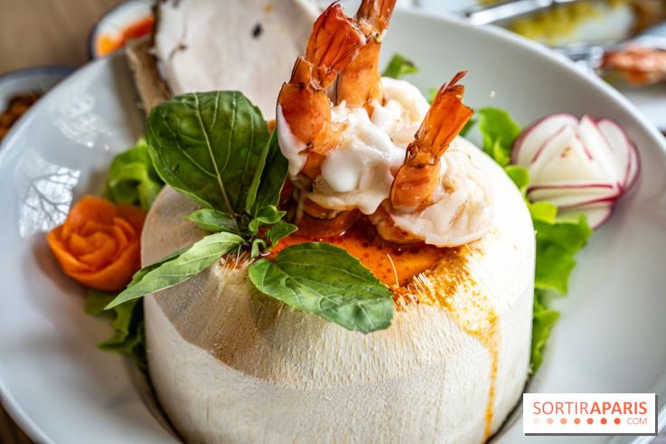 Q Bar, le bistrot et restaurant Thaïlandais à Paris -  curry vert thaï aux crevettes