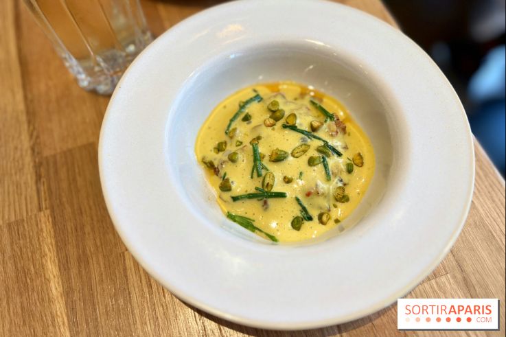 Brion - Céleri rôti, sabayon pistaches