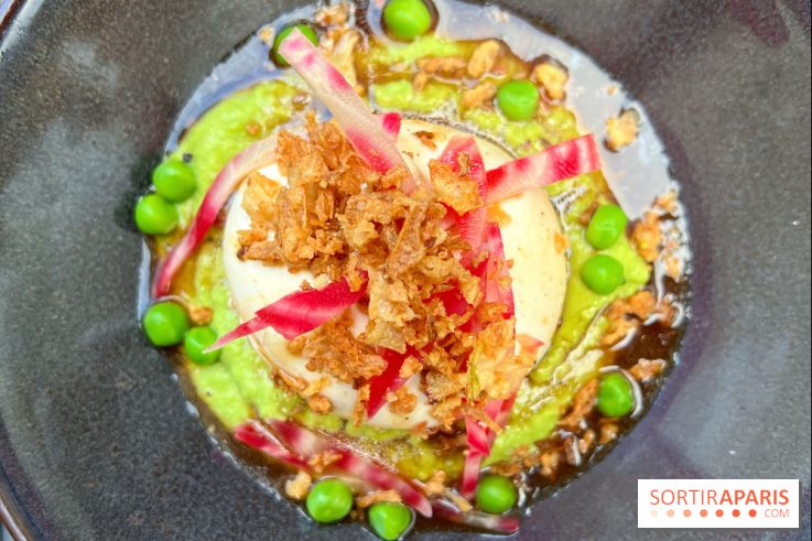 LArchimede - Burrata, dip de petit pois