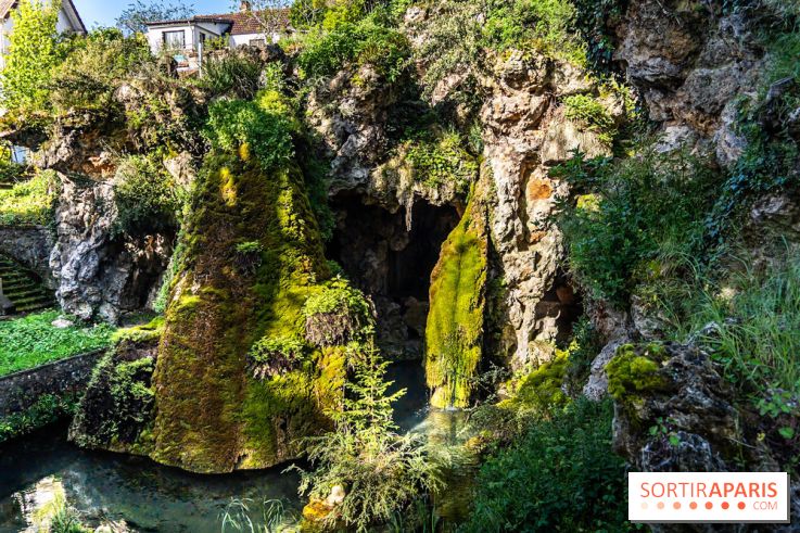Parc du Dr Fauvel à Villennes sur Seine, grotte et cascades