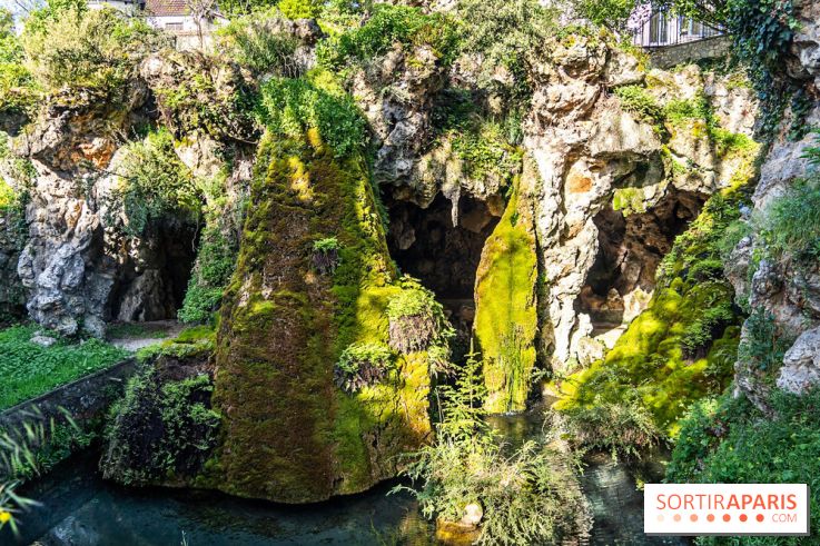 Parc du Dr Fauvel à Villennes sur Seine, grotte et cascades