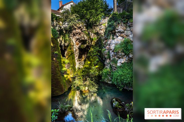Parc du Dr Fauvel à Villennes sur Seine, grotte et cascades