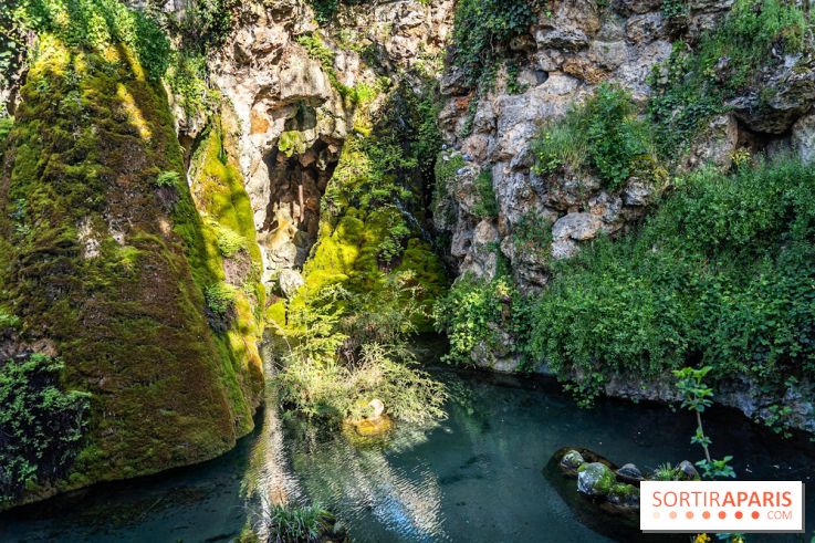 Parc du Dr Fauvel à Villennes sur Seine, grotte et cascades