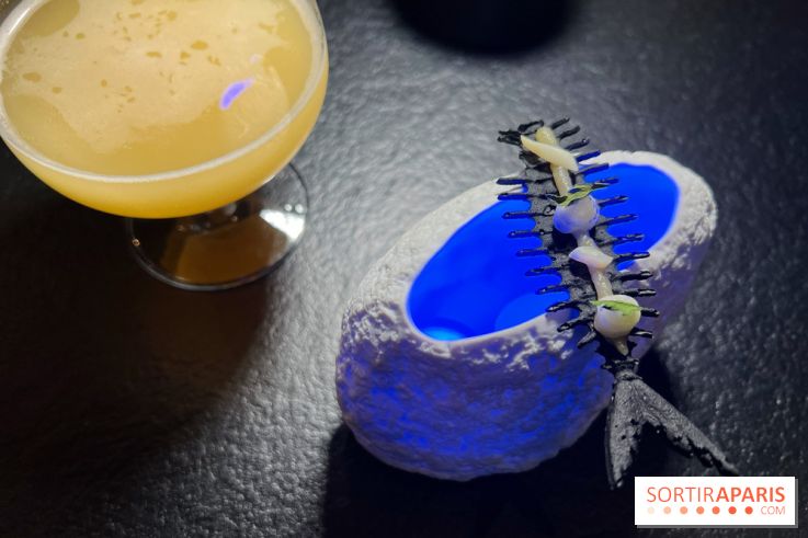 Quelque Part - Chips encre de seiche et couteau