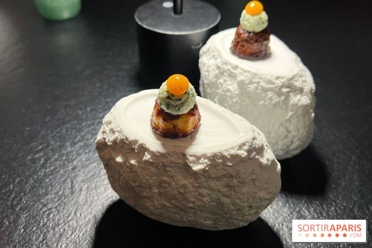 Quelque Part - Cannelé carbonara de la mer