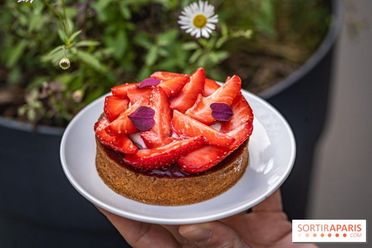 Pâtisserie Mélilot Paris 20e arrondissement -  tarte aux fraises
