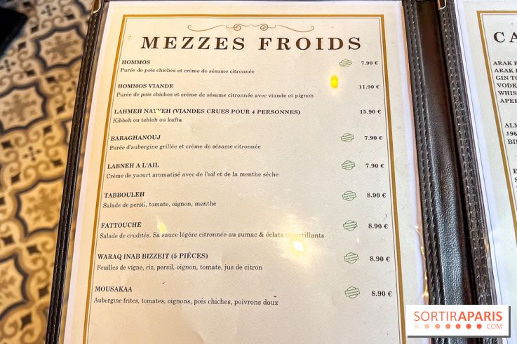 Boulevard Beirut, restaurant Libanais à Poissy - carte - menu